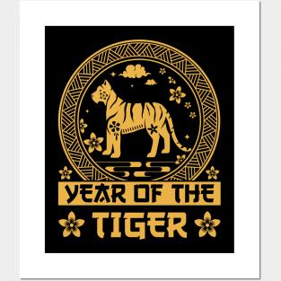 Year of The Tiger Chinese New Years Zodiac tiger | New year gift | Lunar year Tiger lover Posters and Art